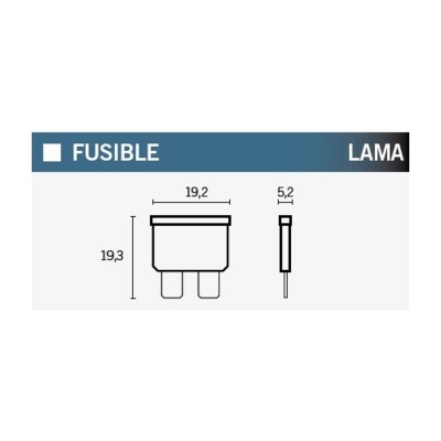 Caja de 50 fusibles a lama 30A VERDE 30A-1