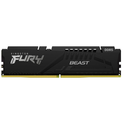 Kingston 16GB (1x16GB) DDR5 5200MT/s CL40 FURY Beast Black XMP