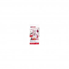 EDDING 4500/5S-999 ESTUCHE 5 MARCADORES TEXTILES PUNTA REDONDA RESISTENTE AL LAVADO TRAZO 2 3MM COLORES CALIDOS 4500/5S-999