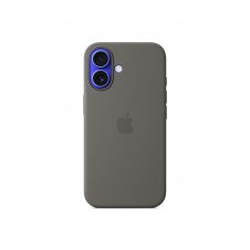 Apple Funda de silicona con MagSafe para el iPhone 16 - Gris piedra