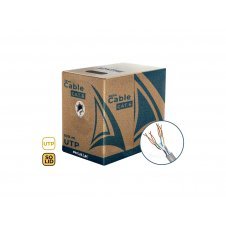 Phasak Bobina de Cable de Red 100 m UTP Sólido AWG23 Cat.6 CCA - PHR 6100
