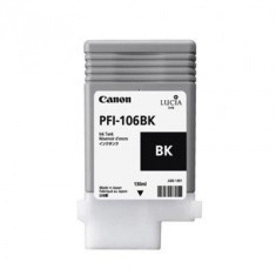 Cartucho canon pfi - 106bk negro ipf6400se - ipf6300s - ipf6400s - ipf6300 - ipf6350 - ipf6400 - ipf6450