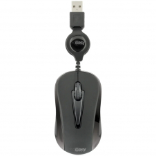 MINI MOUSE OPTICO RETRACTIL EASY LINE BY PERFECT CHOICE NEGRO USB