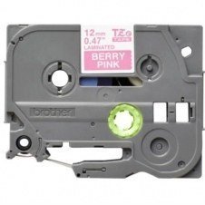CINTA BROTHER TZEMQP35 ESTÁNDAR BLANCO SOBRE ROSA 12MM X 5M