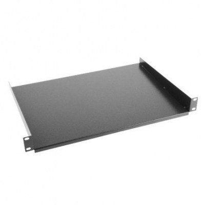 BANDEJA FIJA LANBERG AK-1008-B PARA ARMARIO RACK DE 19/48.26CM - 1U - 483X315MM - HASTA 20KG DE CARGA - NEGRO