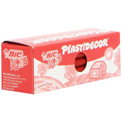 BIC CAJA 25 PLASTID. 03 ROJO 816968