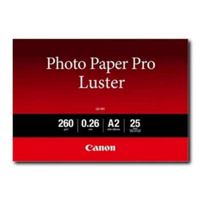 Papel fotografico canon lu - 101 a2 brillo 25 hojas