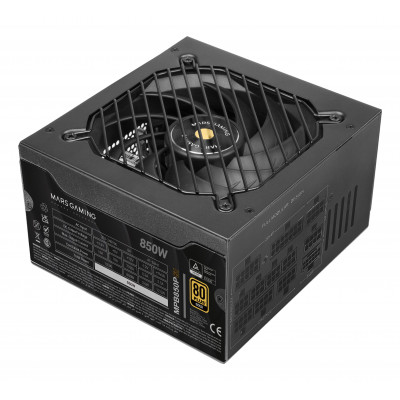 FUENTE DE ALIMENTACION MARS GAMING 850W MODULAR ATX 3.1 80+ GOLD 140mm SILENT NEGRO