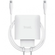 Cargador de Pared GaN Trust Maxo 65W/ 1xUSB Tipo-C/ Incluye Cable USB Tipo-C/ 65W