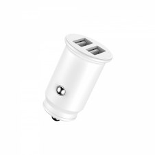 Home Serie Enjoy YCC-01W cargador de coche Blanco. 2 x USB 5v/2.4A