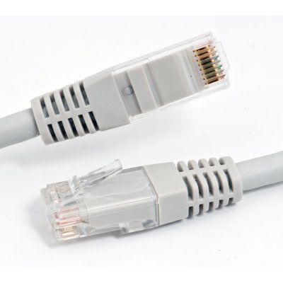 RJ-45 Cat6 M-M 10m cable de red Gris