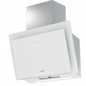 Campana decorativa de pared inclinada Cata THALASSA PRO 70 GWH, vertical, 70 cm, 842 m3/h, clase A+++, 6 velocidades + intensiva, 69dB, blanco