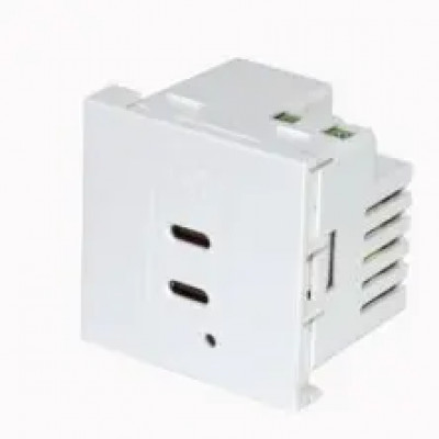 Modulo 45x45 Cargador USB-C Multimedia