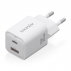 Aisens - Cargador Gan 30W, 1Xusb-C Pd3.0 Qc4.0, 1Xusb-A Qc3.0, Blanco