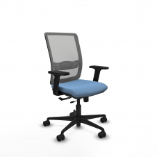 Piqueras y Crespo Haches traslack malla gris bali azul cielo brazos 2D base nailon ruedas 65mm nailon