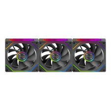 Mars Gaming MF-LINKFINITYKIT2R Carcasa del ordenador Ventilador 12 cm Negro 3 pieza(s)