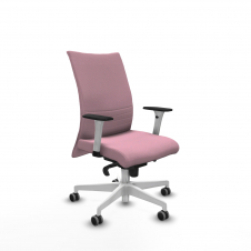 Piqueras y Crespo Albacete confidente sincro bali rosa brazos 1D blancos base blanca ruedas 65mm engomadas