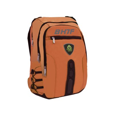 BK7F mochila Negro, Naranja Imitación piel, Nylon