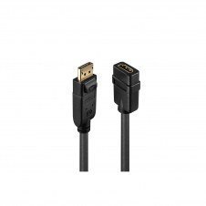 Lindy 41005 adaptador de cable de v?deo 0,15 m DisplayPort HDMI Negro