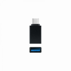 ADAPTADOR USB-C/M A USB 3.1/H, ALUMINIO NEGRO