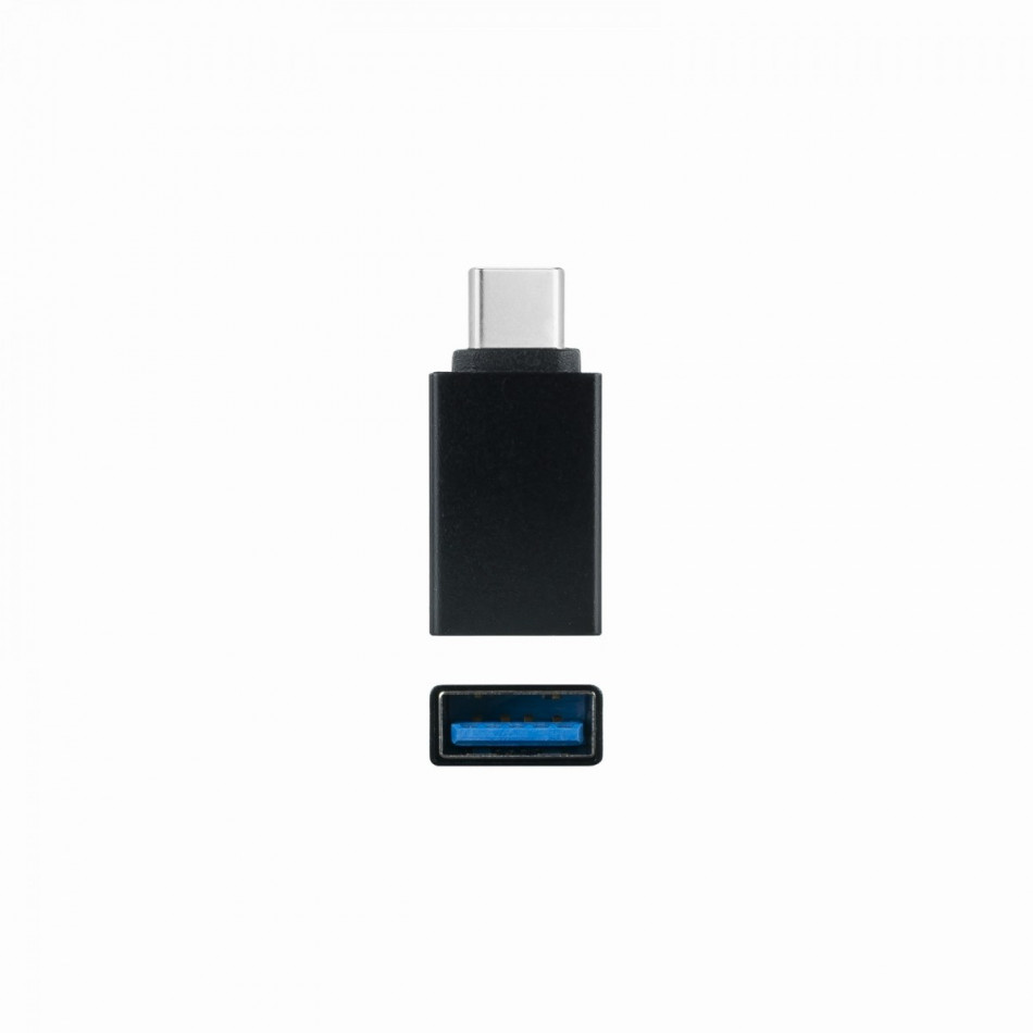 ADAPTADOR USB-C/M A USB 3.1/H, ALUMINIO NEGRO