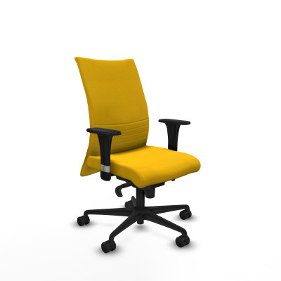 Albacete confidente sincro bali amarillo brazos 1D base nailon ruedas 65 mm nailon