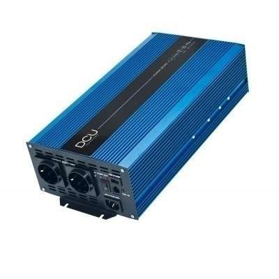 Inversor Tensión 24Vdc 2000W + USB 2A Onda Pura