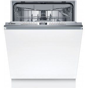 Lavavajillas integrable Bosch SMH4HVX03E, Serie 4, 60 cm, 14 servicios, 3ª bandeja, clase D, 85 kWh año, 46dB, media carga, 6 programas, AquaStop, blanco