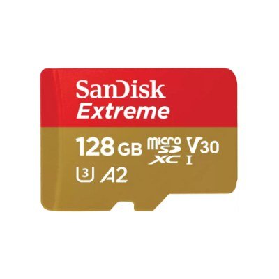 SanDisk Extreme MicroSDXC 128GB UHS-I A2 V30 Clase 10 con Adaptador SD