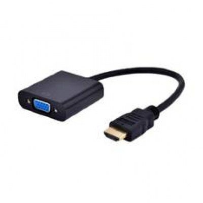 Cable adaptador gembird hdmi - vga - macho - hembra con audio jack de 3.5