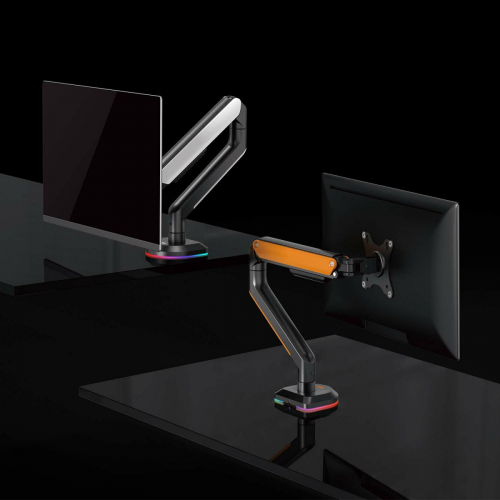 AISENS - SOPORTE DE MESA RGB GAMING CONTRAPESO GIRATORIO E INCLINABLE