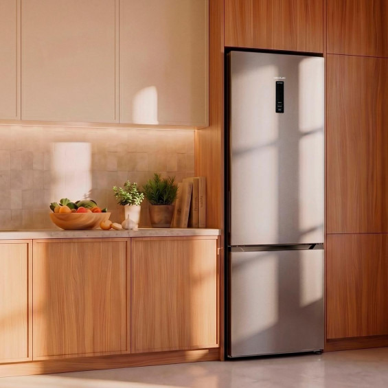 Frigorífico combi Cecotec 377 Inox A, 200 x 59.5 x 67.4 cm, clase A, 377 litros, CoolMatrix, FreshnessFlex, control de humedad, inox - imagen 3