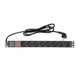 Regleta de corriente para rack 19'' 1 U Fonestar FRP-8
