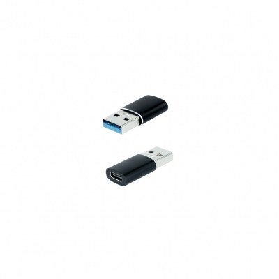 Adaptador usb tipo c a usb tipo a nanocable negro - hembra - macho