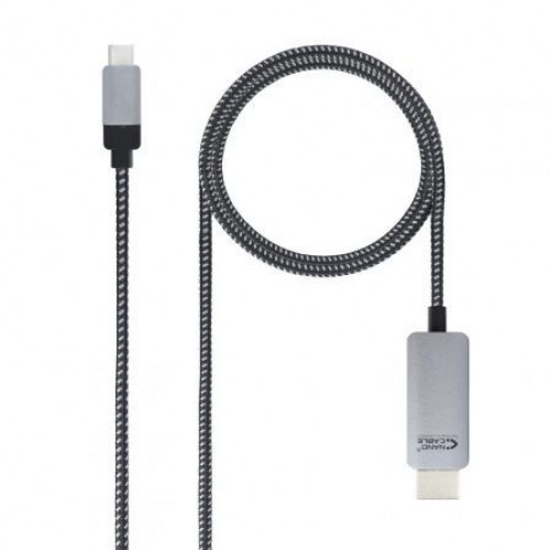 Cable Conversor Nanocable 10.15.5103/ USB Tipo-C Macho - HDMI Macho/ 3m/ Negro