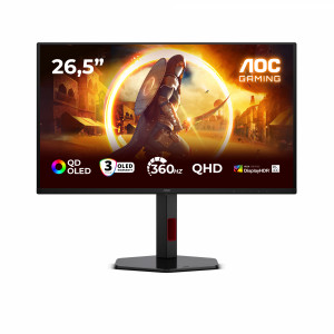 G4 Q27G4SDR pantalla para PC 67,3 cm (26.5) 2560 x 1440 Pixeles Quad HD QD-OLED Negro, Rojo