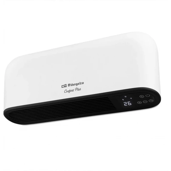 Calefactor cerámico WiFi de pared Orbegozo SPW 8000, 2.000 W, blanco