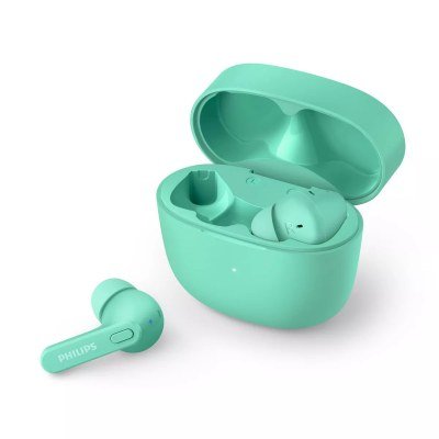 Auriculares Bluetooth True Wireless PHILIPS Tat2205Gr (In Ear - Microfone - Verde)