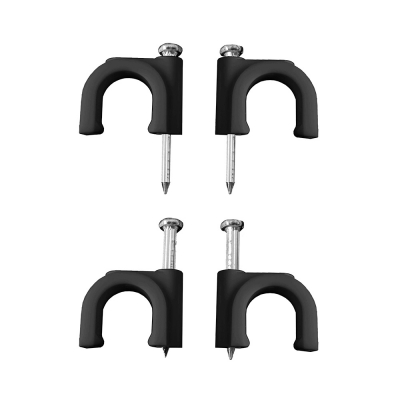 Grapa negra para cable manguera tubular 2x6,0mm n°10 (caja 100 unid.)