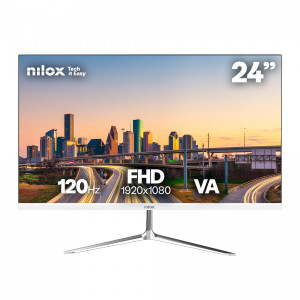 NILOX NXM24FHD1201W Monitor 24 120Hz HDMI VGA blanco