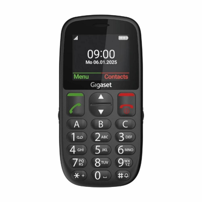 Telefono movil gigaset gl395 negro para mayores