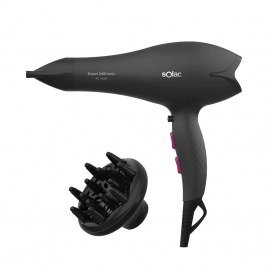 Secador de pelo Solac SP7152, 2400W, motor AC iónico, con difusor