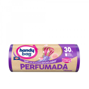 HANDY BAG PERFUMADA bolsa basura resistente 30 litros 12 u