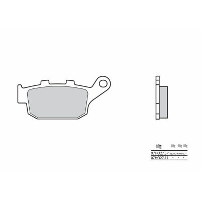 Pastillas de freno orgánicas Brembo 07HO2711 07HO2711