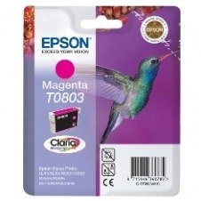 Cartucho tinta epson t0803 magenta 7.4ml stylus photo r265 - 285 - 360 - rx560 - 585 - 685 - colibri