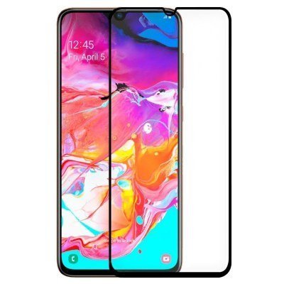 Protector Pantalla Cristal Templado COOL para Samsung A705 Galaxy A70 / A90 5G (FULL 3D Negro)