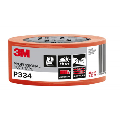 3M Cinta Adhesiva Americana - 48mm x 25m - Alta Adherencia - Color Naranja