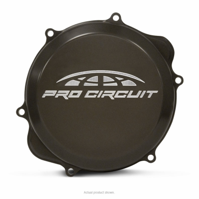 Tapa de embrague Pro Circuit para Honda CRF450X: aluminio, negro CCH05450