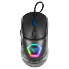 MOUSE GAME FACTOR CARCASAS INTERCAMBIABLES 12K DPI RGB USB NEGRO