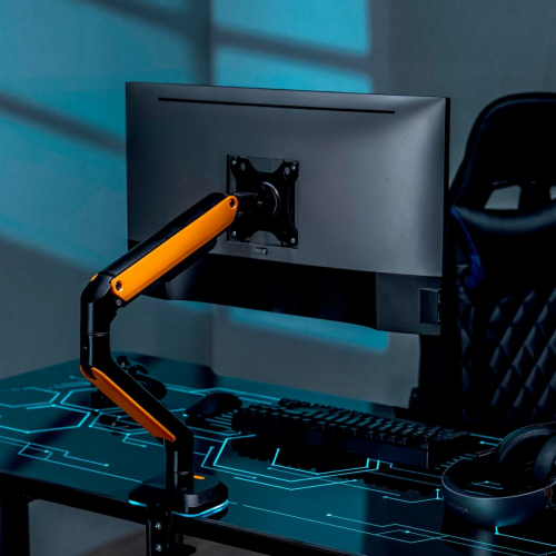 AISENS - SOPORTE DE MESA RGB GAMING CONTRAPESO GIRATORIO E INCLINABLE